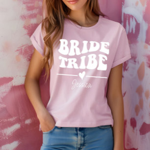 Personalisierter Junggeselinnen-Abschied Bride Tri T-Shirt
