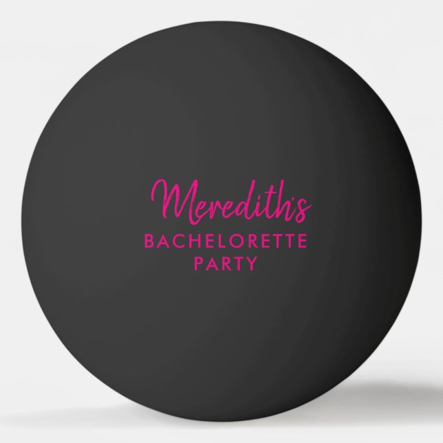Personalisierter Junggeselinnen-Abschied Pong Ball Tischtennisball (Vorderseite)