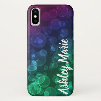 Personalisierter Juwel-Ton Bokeh sprudelt Case-Mate iPhone Hülle