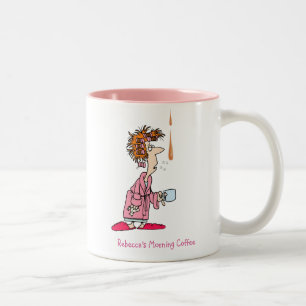 Personalisierter Kaffee am Morgen Zweifarbige Tasse