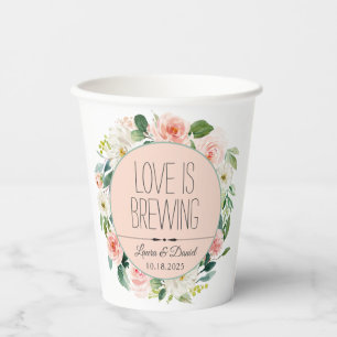 Personalisierter Kaffee aus Braut und Gräuel Pappbecher