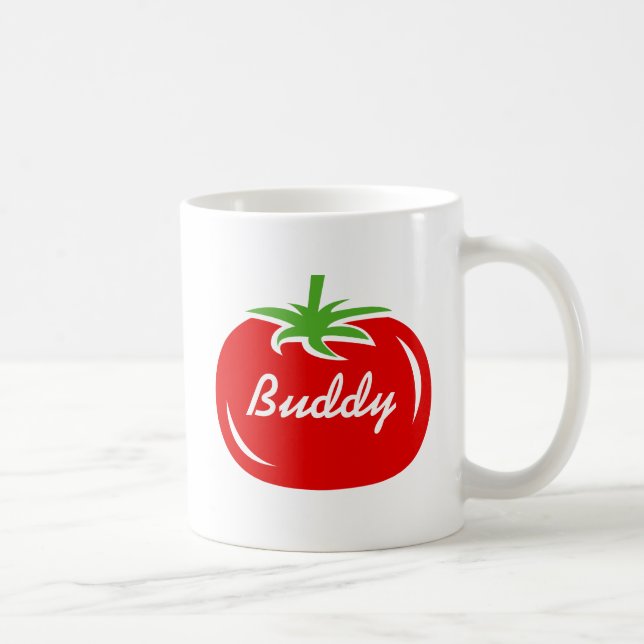 Personalisierter Kaffee aus rotem Tomaten Tasse Ge (Rechts)