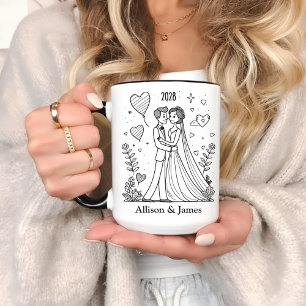 Personalisierter Kaffee-Becher als Geschenk für Eh Tasse