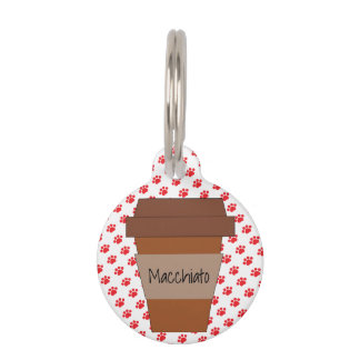 Personalisierter Kaffee-Cup auf Rot-Paw-Prinzen Haustiermarke