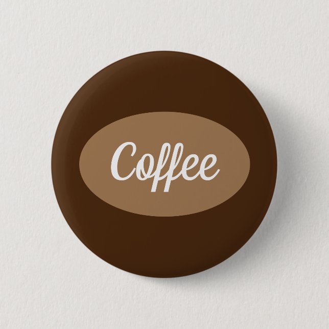 Personalisierter Kaffee mit weißer Taste Button (Vorderseite)