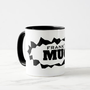 Personalisierter Kaffeebecher mit lustigem kaputte Tasse