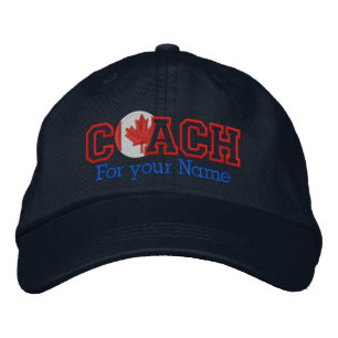 Personalisierter kanadischer Coach mit Ihrem Namen Bestickte Baseballkappe