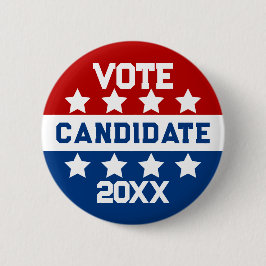 Personalisierter Kandidat für die Wahl Button