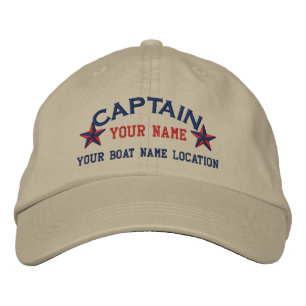 Personalisierter Kapitän Stars Ball Cap Stickerei Bestickte Kappe