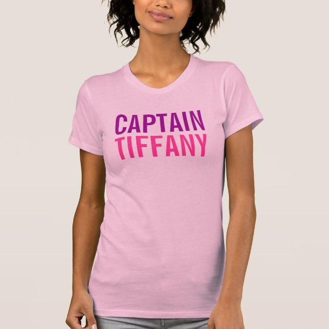 Personalisierter Kapitän T-shirts (Vorderseite)