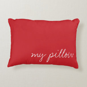 Personalisierter Kardinal Rot Dekokissen