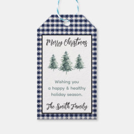Personalisierter Karierter Flannel, Weihnachtsbaum Geschenkanhänger