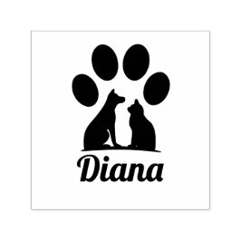 Personalisierter Katzen- und Hundepfotenabdruck Permastempel