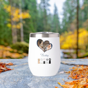 Personalisierter Katzenfoto-Becher mit individuell