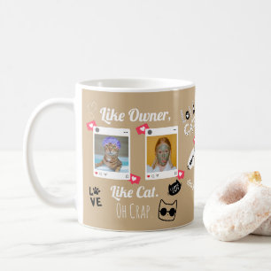 Personalisierter Katzenfoto-Kaffeebecher   Individ Kaffeetasse