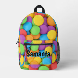 Personalisierter Kaugummi-Rucksack | Regenbogen-Sü Bedruckter Rucksack