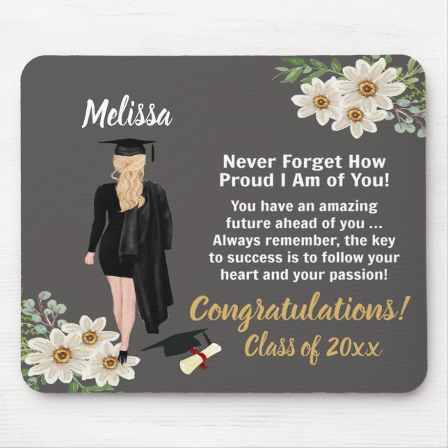 Personalisierter Keepake-Abschluss Mousepad (Vorne)