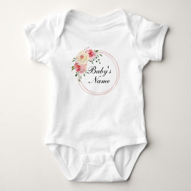 Personalisierter Keepake Baby Name Baby Bodysuit Baby Strampler (Vorderseite)