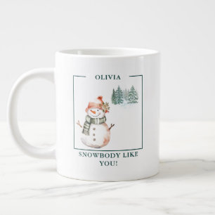 Personalisierter "Keine Sau wie Du!" Schneefrau-Ta Jumbo-Tasse