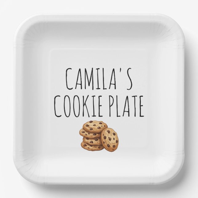 Personalisierter Keks-Teller Pappteller (Vorderseite)