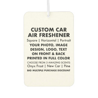 Personalisierter KFZ-FRESHENER Autolufterfrischer