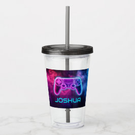Personalisierter Kids-Gaming-Controller Acryltrinkbecher