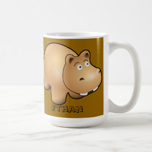 Personalisierter Kinder-Nilpferd-Becher Kaffeetasse