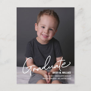 Personalisierter Kindergarten Abitur mit Foto Anno Ankündigungspostkarte