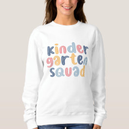 Personalisierter Kindergarten Squad Blumenname Sweatshirt