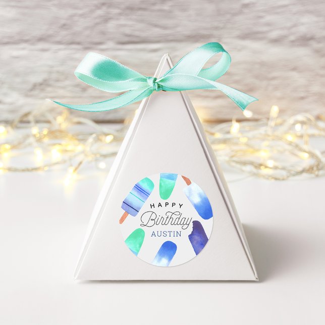 Personalisierter Kindergeburtstag Runder Aufkleber (Von Creator hochgeladen)