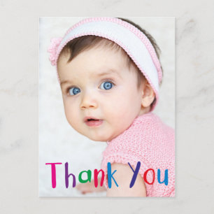 Personalisierter Kindergeburtstag Vielen Dank Postkarte