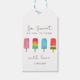 Personalisierter Kindergeburtstag von Rosa Icepop Geschenkanhänger