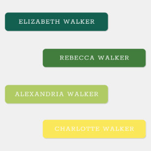 Personalisierter Kindername Etiketten