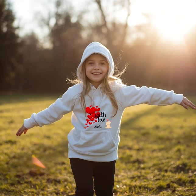 Personalisierter Kinderpullover mit Hoodie und Lie (Von Creator hochgeladen)