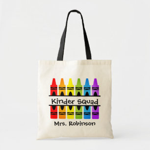 Personalisierter KinderSquad Crayon Teacher Tote B Tragetasche