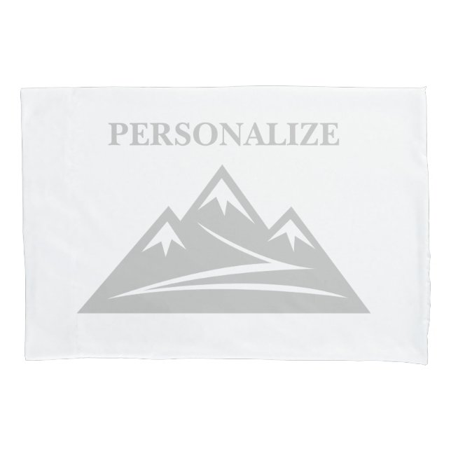 Personalisierter Kissendeckel mit Berg Kissenbezug (Vorderseite)