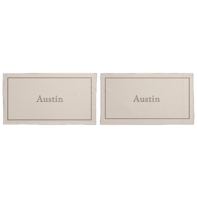Personalisierter Kissenkoffer Kissenbezug (Vorderseite-Set)