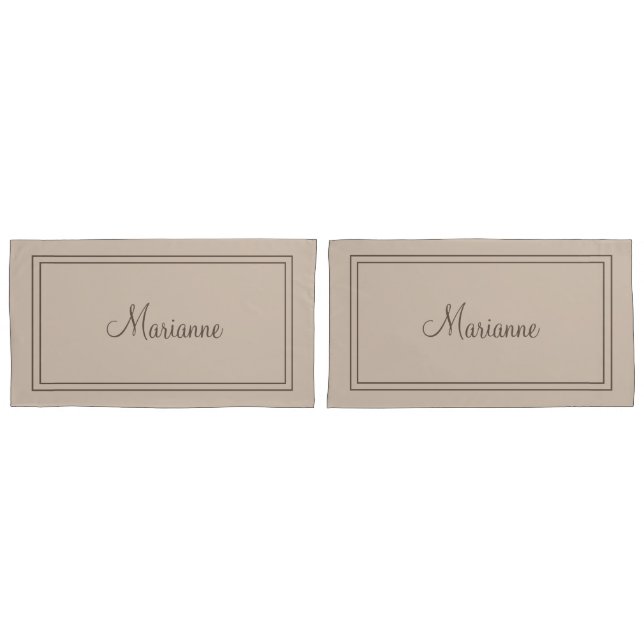 Personalisierter Kissenkoffer Kissenbezug (Vorderseite-Set)