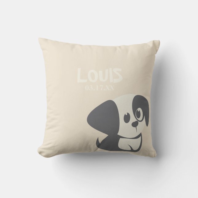 Personalisierter Kissenpuppy Kissen (Vorderseite)