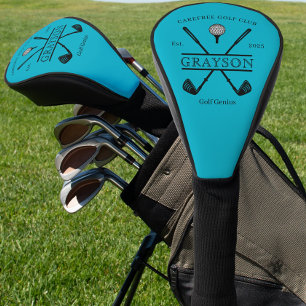 Personalisierter klassischer Golfschläger Blau Golf Headcover