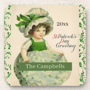 Personalisierter klassischer St. Patrick's Day Getränkeuntersetzer