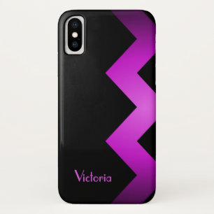 Personalisierter, klassischer Violettakzent Case-Mate iPhone Hülle