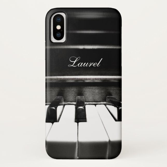 Personalisierter Klavier-Musik iPhone Fall Case-Mate iPhone Hülle (Rückseite)