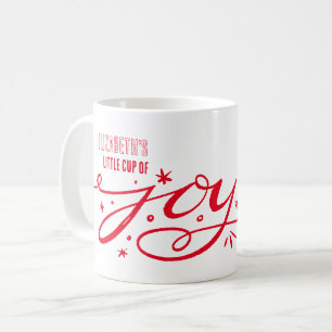 Personalisierter kleiner Cup der Joy Hand Letter T Kaffeetasse