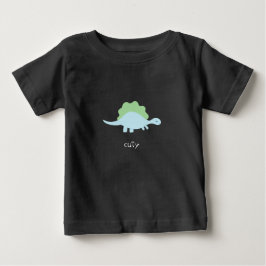 Personalisierter, kleiner Dinosaurier-Baby-T - Shi Baby T-shirt