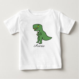 Personalisierter kleiner T-Rex Baby T-shirt