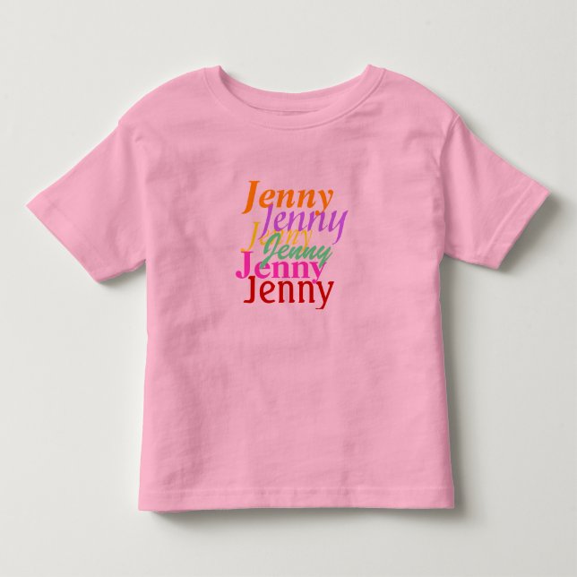 Personalisierter Kleinkind-T - Shirt (Vorderseite)