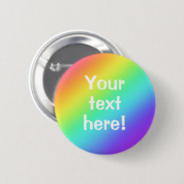 Personalisierter Knopf mit Hellbogenfarben Button