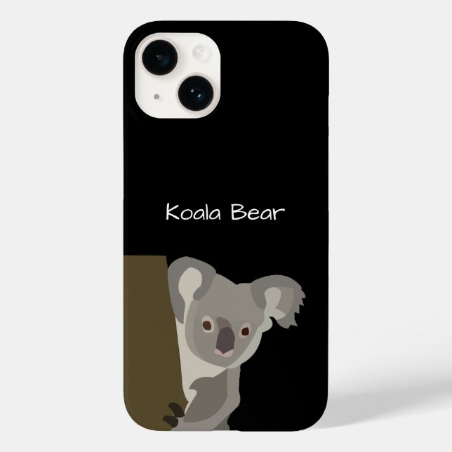 Personalisierter Koala-Bär Case-Mate iPhone 14 Hülle (Rückseite)