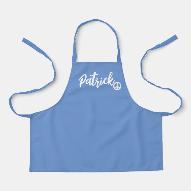 Personalisierter Koch, jeder Name Kind Baker Blue  Schürze (Vorderseite)